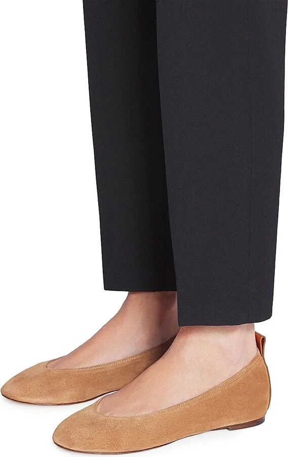 Women's The Suede Ballerina Flats - Brown - Size 4 - Image 6