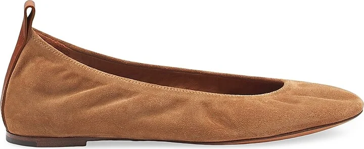 Women's The Suede Ballerina Flats - Brown - Size 4