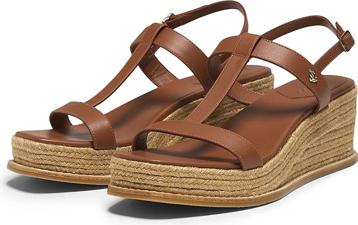 Women's Theia 60MM Espadrille Wedge Sandals - Tan - Size 5 - Image 2