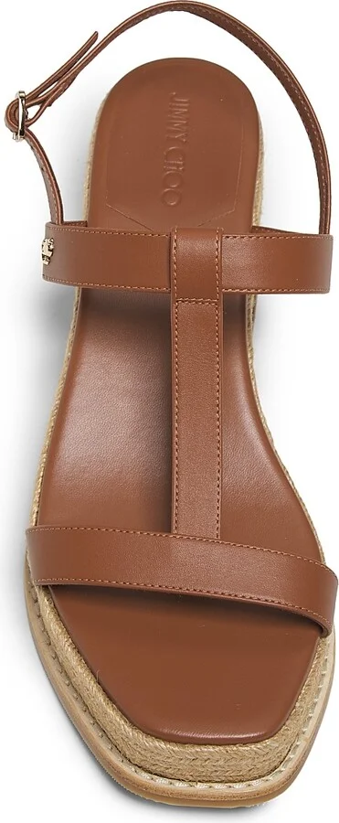 Women's Theia 60MM Espadrille Wedge Sandals - Tan - Size 5 - Image 4