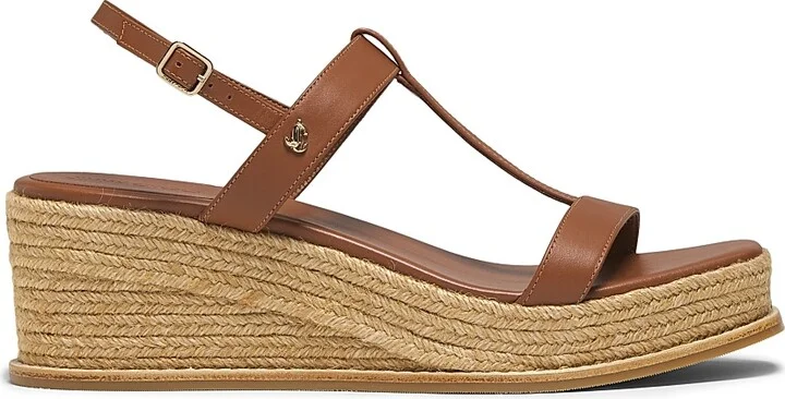 Women's Theia 60MM Espadrille Wedge Sandals - Tan - Size 5