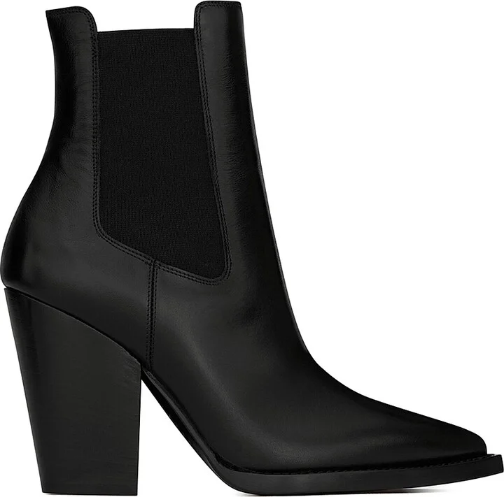 Women's Theo Chelsea Boots in Smooth Leather - Nero - Size 6.5