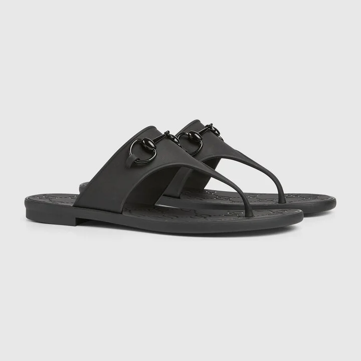Women's thong sandal with Horsebit - Image 2