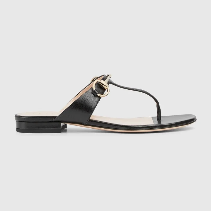 Women's thong sandal with Horsebit