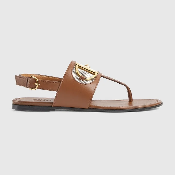 Women's thong sandal with Horsebit