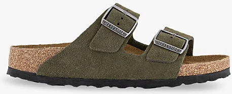 Womens Thyme Suede Arizona Two-Strap Suede Sandals Eur 39 / 6 Uk Women