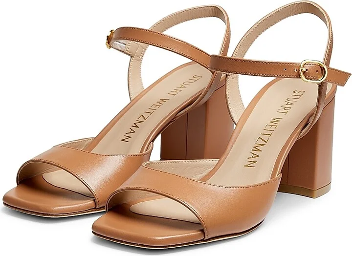 Women's Tia 75MM Leather Sandals - Tan - Size 11.5 - Image 2