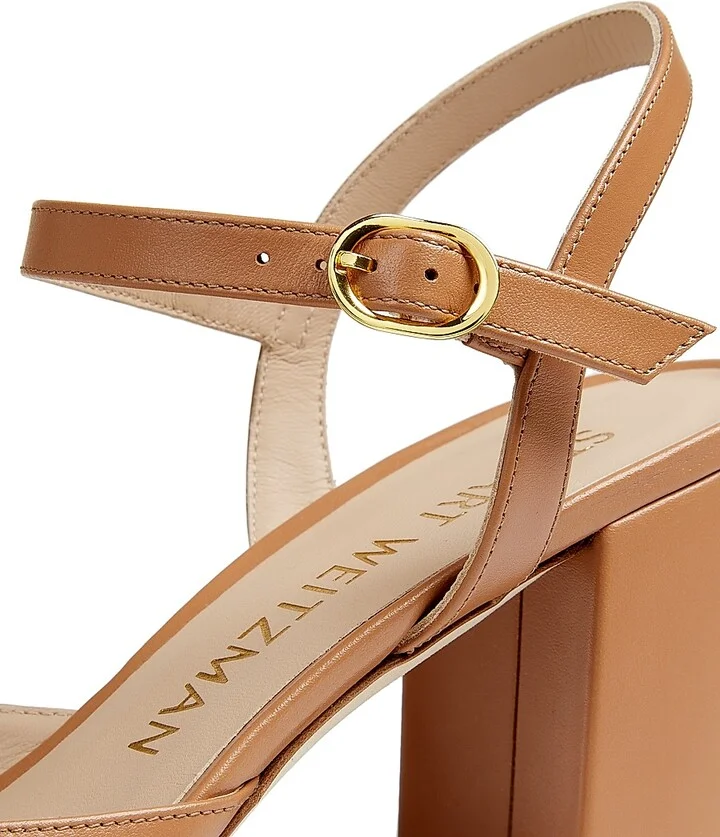 Women's Tia 75MM Leather Sandals - Tan - Size 11.5 - Image 5