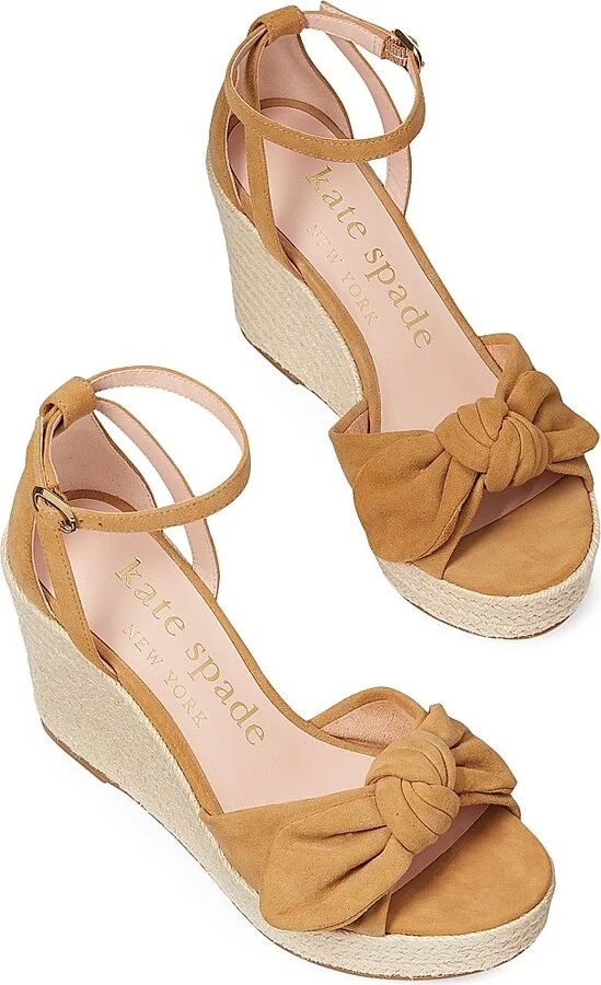 Women's Tianna Suede Wedge Heels - Medium Biscotti - Size 10 - Image 2