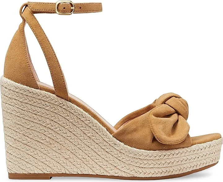 Women's Tianna Suede Wedge Heels - Medium Biscotti - Size 10