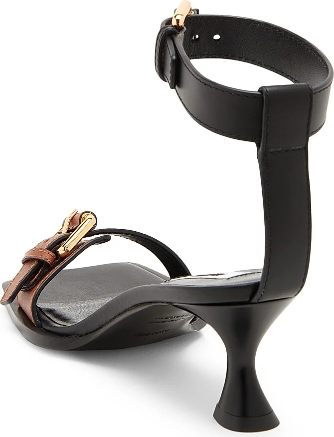 Women's Tie-Me 55MM Leather Sandals - Hide Black - Size 6 - Image 2