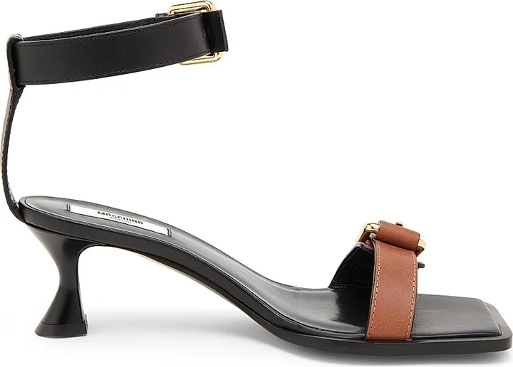Women's Tie-Me 55MM Leather Sandals - Hide Black - Size 6