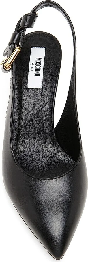 Women's Tie-Me Leather Pumps - Wine - Size 6 - Image 8