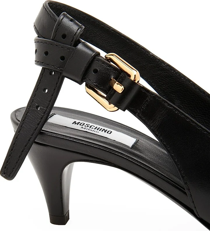 Women's Tie-Me Leather Pumps - Wine - Size 6 - Image 9