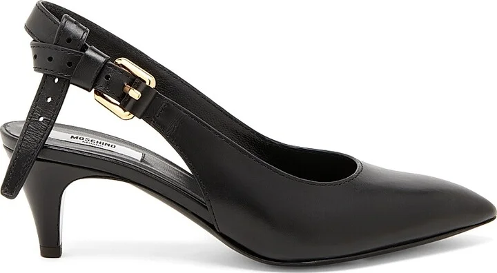 Women's Tie-Me Leather Pumps - Wine - Size 6 - Image 10