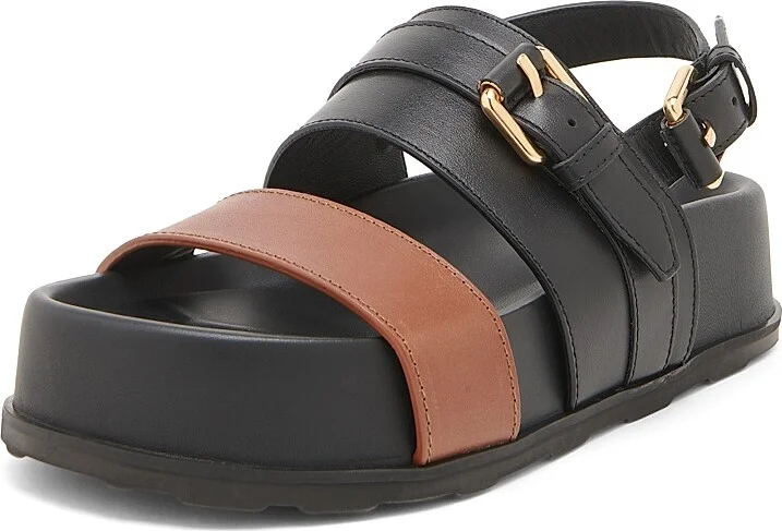 Women's Tie-Me Leather Sandals - Hide Black - Size 6 - Image 2