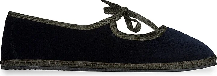 Women's Timeless Brigitte Cotton Velvet Slippers - Zattere - Size 5