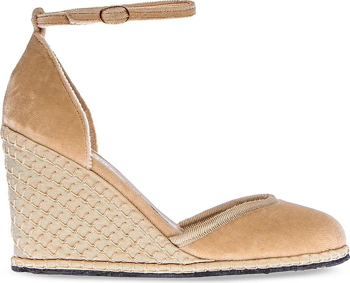 Women's Timeless Delfina 100MM Cotton Velvet Wedge Pumps - Delfina - Size 5 - Image 6