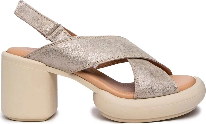 Women's Timo Criss Cross Heel Sandal In Glitter Tortara