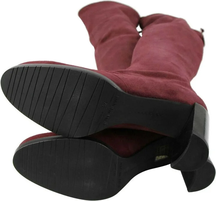 Women's Tipland Cabernet Burgundy Suede Over the Knee Boot - Image 7