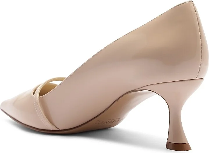 Women's Tita 60MM Patent Leather Pumps - Beige - Size 5 - Image 4