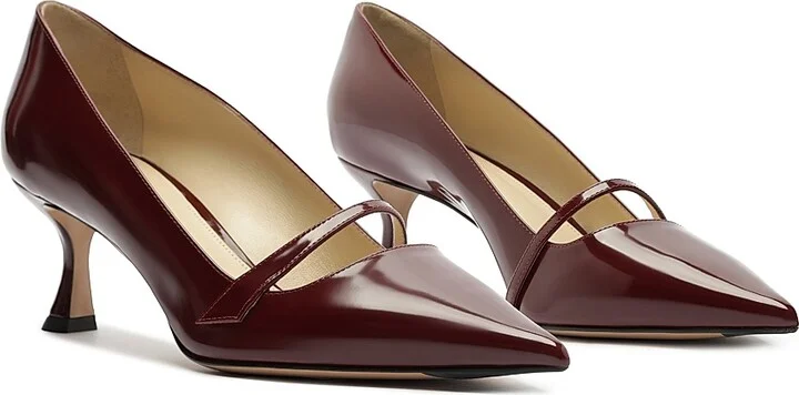 Women's Tita 60MM Patent Leather Pumps - Beige - Size 5 - Image 11