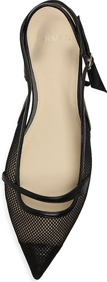 Women's Tita Mesh & Leather Slingback Flats - Black - Size 7.5 - Image 4