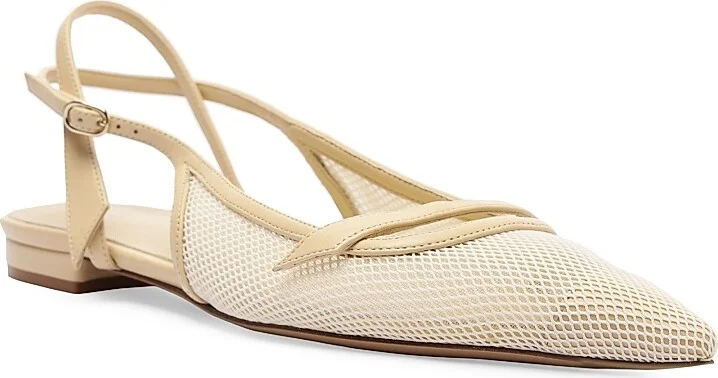 Women's Tita Mesh Slingback Flats - Creamy - Size 7 - Image 2