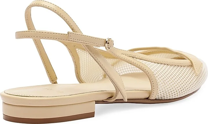 Women's Tita Mesh Slingback Flats - Creamy - Size 7 - Image 3