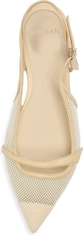 Women's Tita Mesh Slingback Flats - Creamy - Size 7 - Image 4