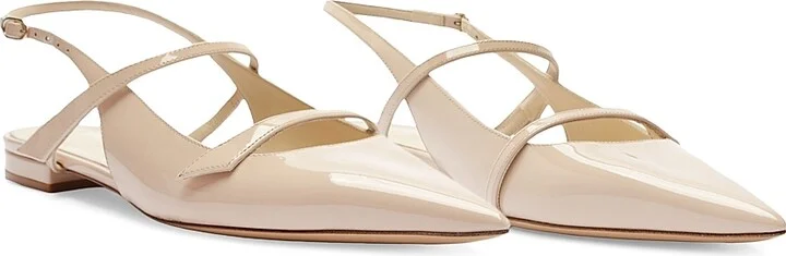 Women's Tita Patent Leather Slingback Flats - Semolina - Size 5.5 - Image 3