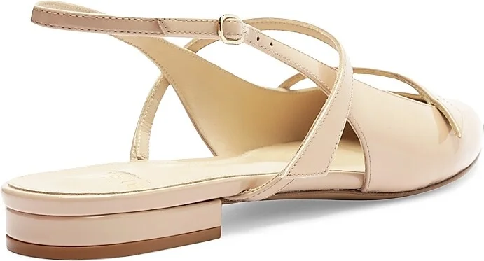Women's Tita Patent Leather Slingback Flats - Semolina - Size 5.5 - Image 4