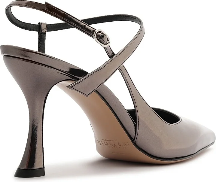 Women's Tita Wrap 85MM Patent Leather Pumps - Grafite - Size 6 - Image 3