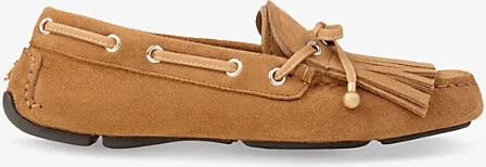 Womens Toffee/Gold Manon F Reverse Suede Loafers Eur 39.5 / 6.5 Uk Women