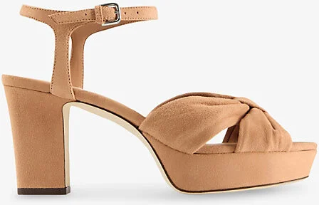 Womens Toffee Heloise 80 Suede Heeled Sandals Eur 37.5 / 4.5 Uk Women