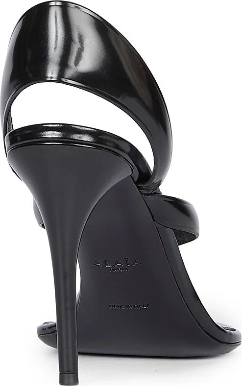 Women's Tong 90MM Leather Sandals - Noir - Size 7 - Image 3