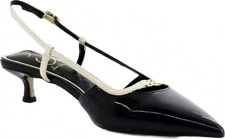 Women's Toni Pump In Black/white Patent