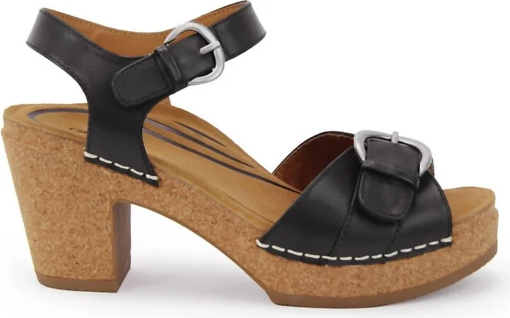 Women's Tory Open Toe Heels Sandals In Black