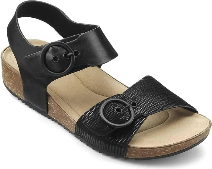Women's Tourist Sandal In Black Multi