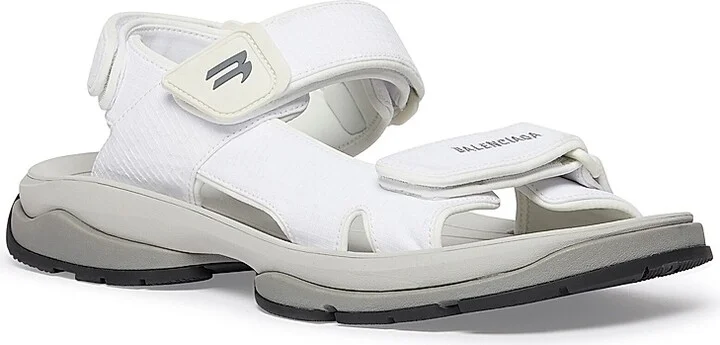 Women's Tourist Sandals - Black White Grey - Size 6 - Image 2
