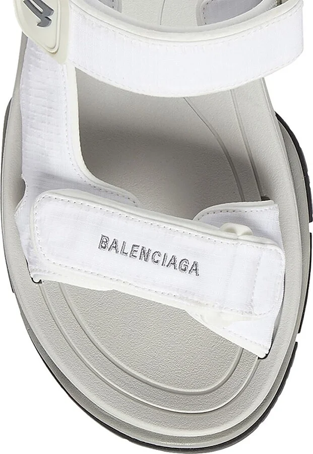 Women's Tourist Sandals - Black White Grey - Size 6 - Image 4