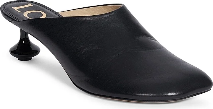 Women's Toy 45MM Leather Mules - White - Size 5 - Image 4