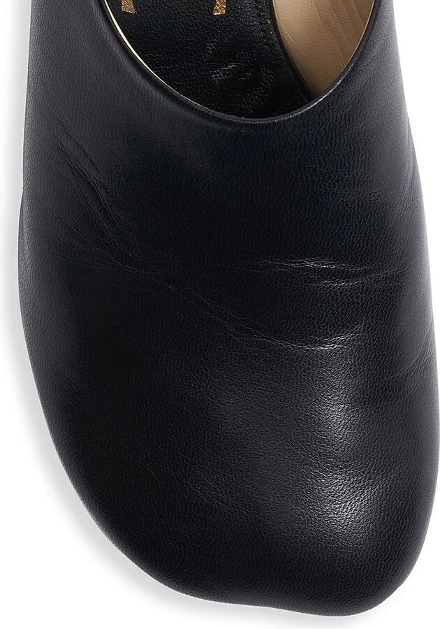 Women's Toy 45MM Leather Mules - White - Size 5 - Image 6