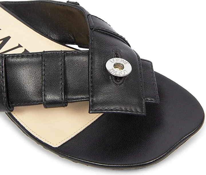 Women's Toy Panta Leather Sandals - Black - Size 6 - Image 6