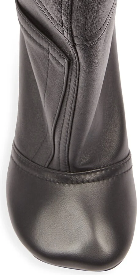 Women's Toy Pants 90MM Leather Booties - Black - Size 6 - Image 4