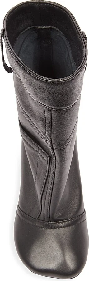 Women's Toy Pants 90MM Leather Booties - Black - Size 6 - Image 5