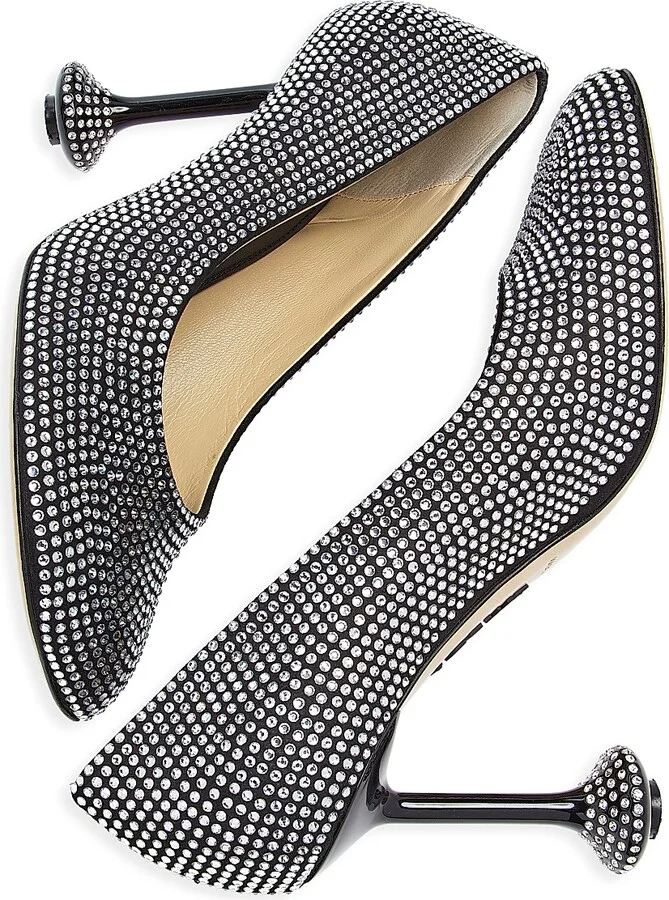 Women's Toy Strass 90MM Pumps - Black - Size 6 - Image 5