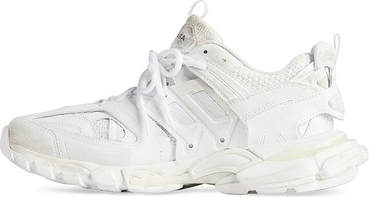 Women's Track Signature Sneakers - White Black - Size 5 - Image 6
