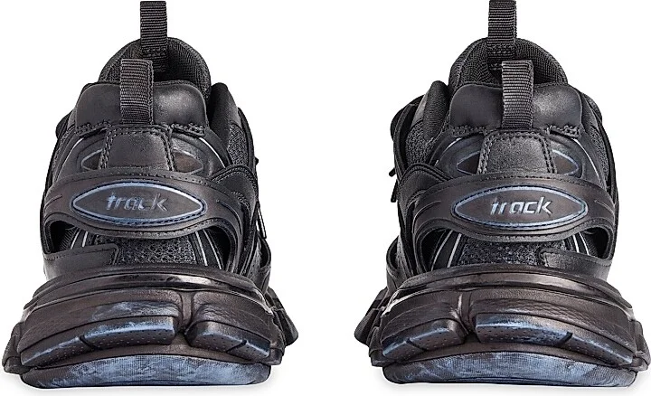 Women's Track Sneakers - Black Faded - Size 5 - Image 4