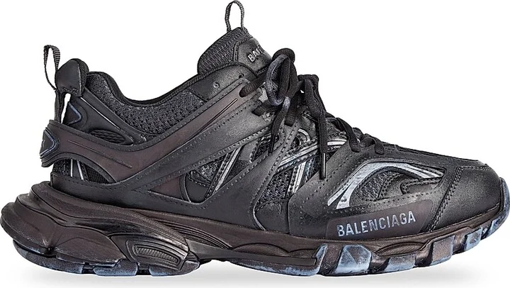 Women's Track Sneakers - Black Faded - Size 5